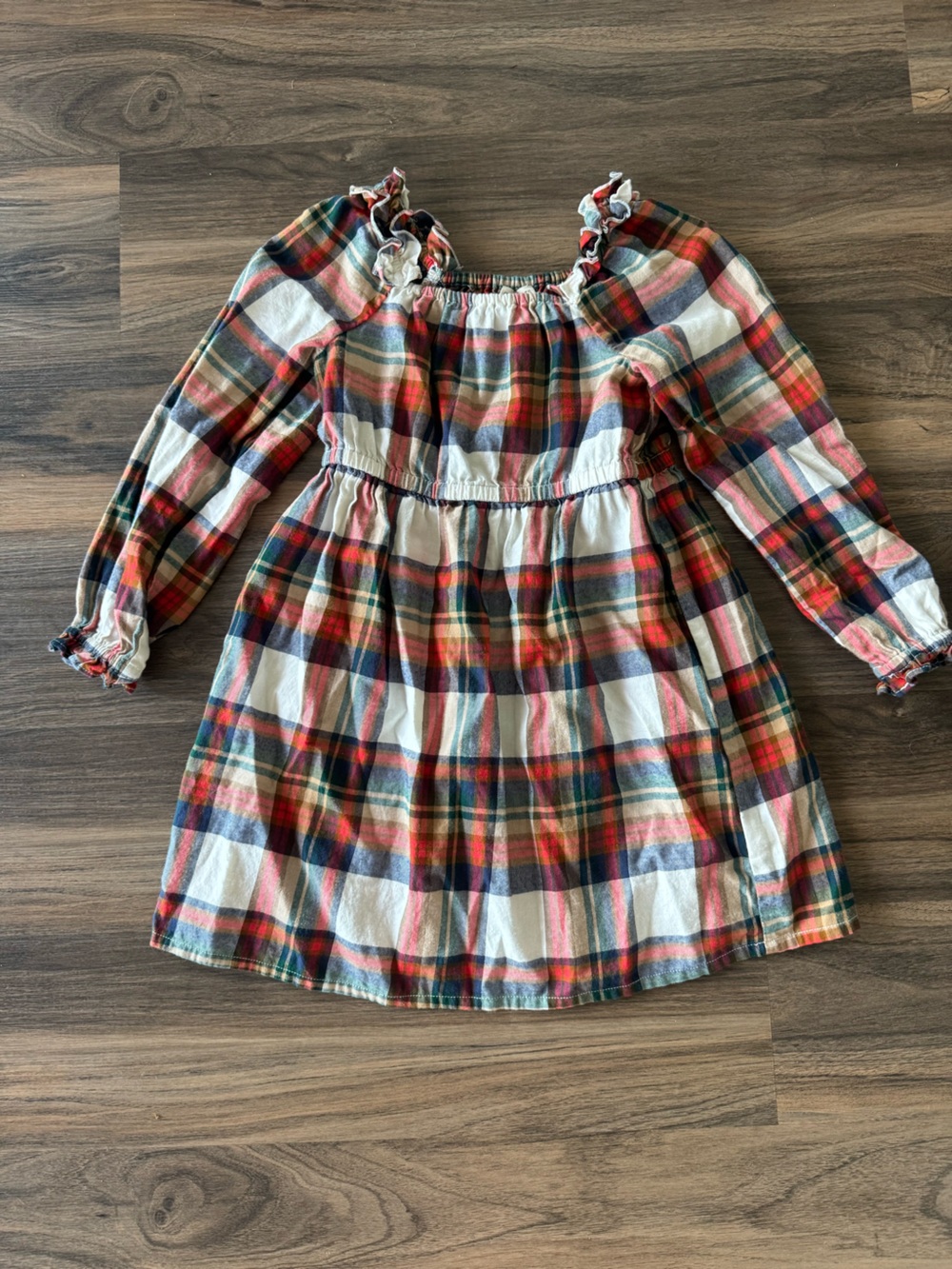 Crewcuts Girls Plaid Cotton Dress Sz 6